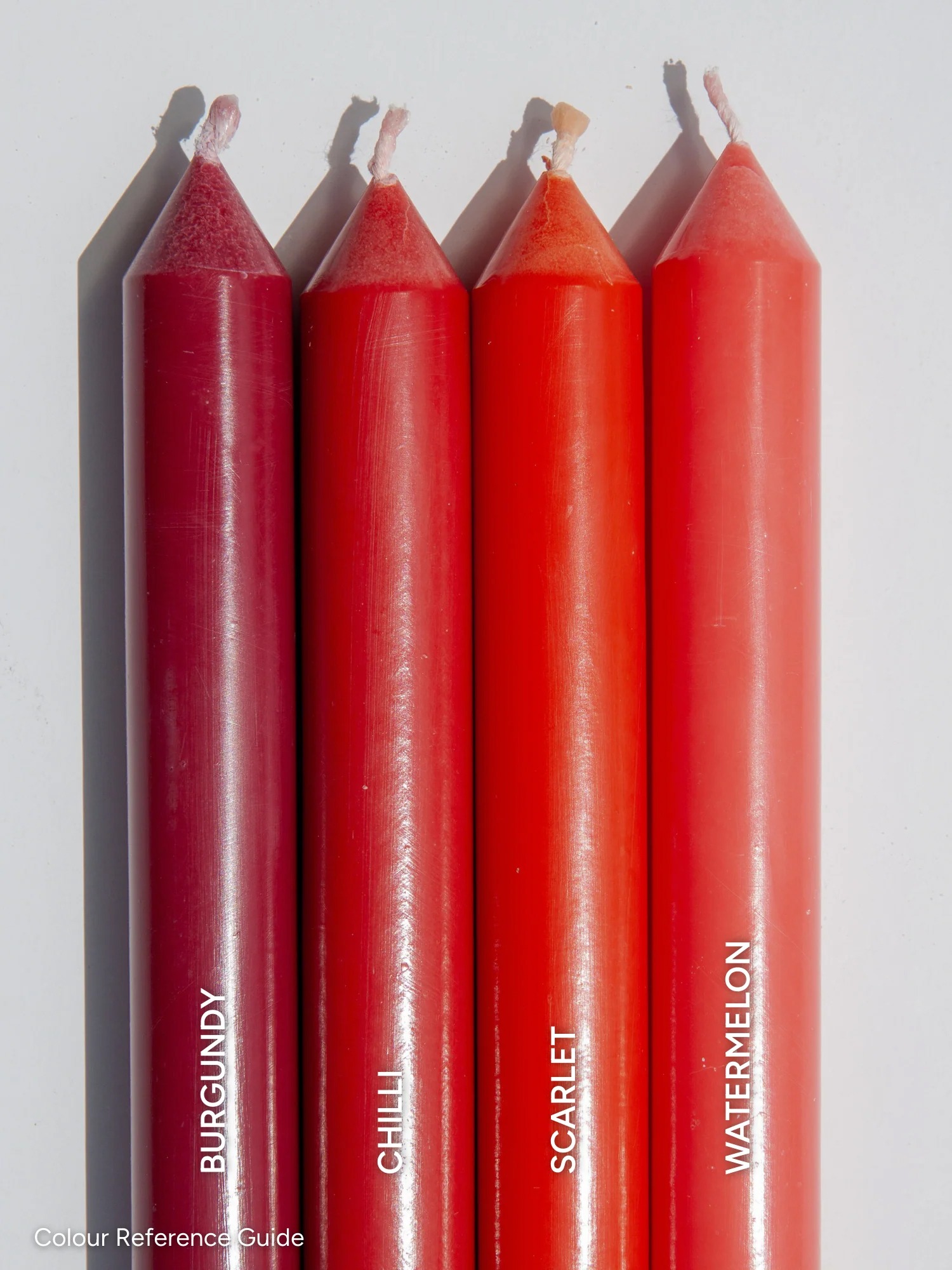 candle colour range for purchase The Pretty Prop Shop