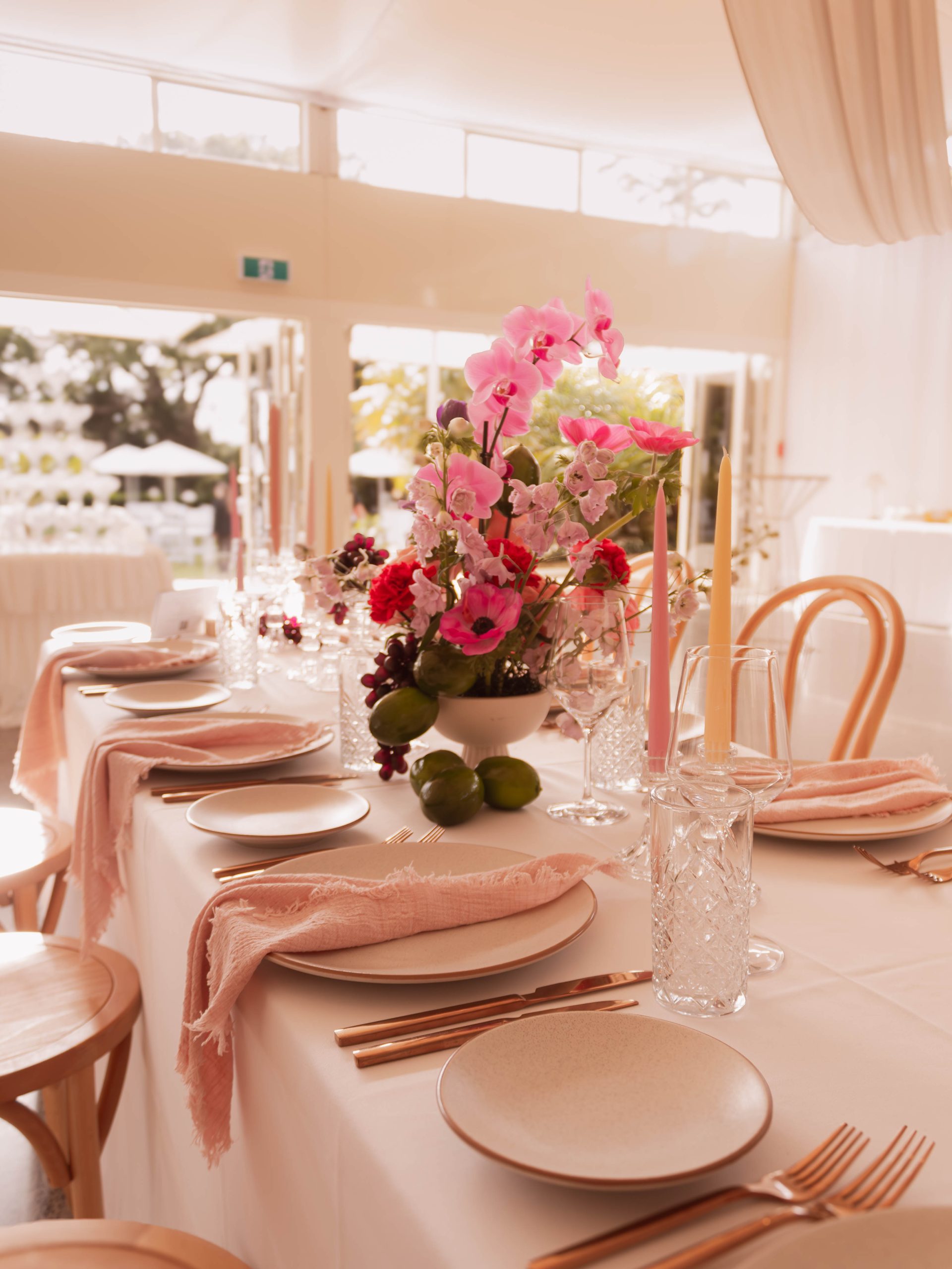 pink napkin hire auckland nz
